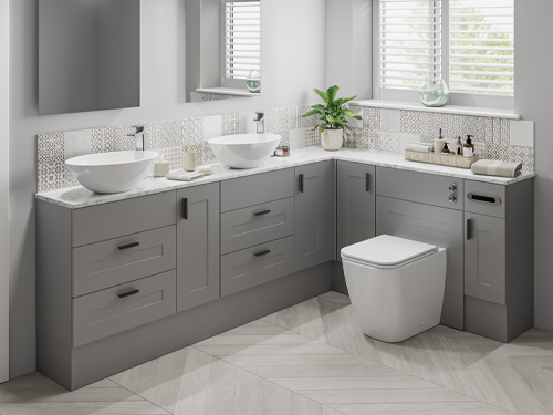 Avalon Bathrooms - Daresbury - Dust Grey Fitted Furniture