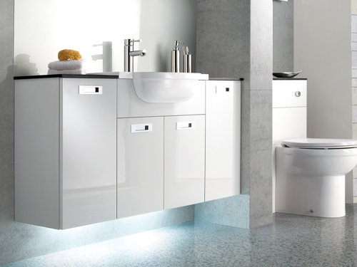 Avalon Bathrooms - Image - White Fitted Furniture