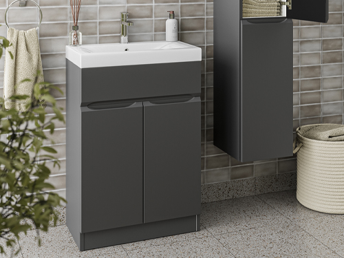 Avalon Bathrooms - Senza - Charcoal Cloakroom Furniture