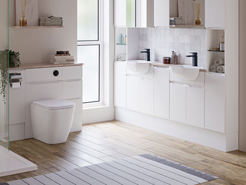 Avalon Bathrooms - Senza - White Fitted Furniture