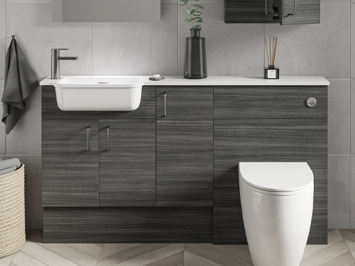 Avalon Bathrooms - Tempo Colour - Anthracite Fitted Furniture