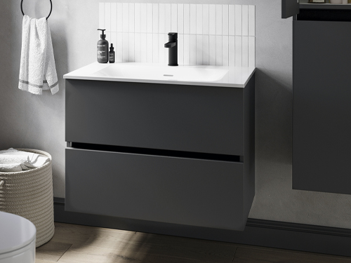 Avalon Bathrooms - Tempo Colour - Charcoal Bello Furniture