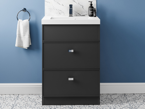 Avalon Bathrooms - Vasso - Charcoal Cloakroom Furniture