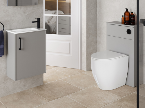 Avalon Bathrooms - Vasso - Grey Mist Cloakroom Furniture