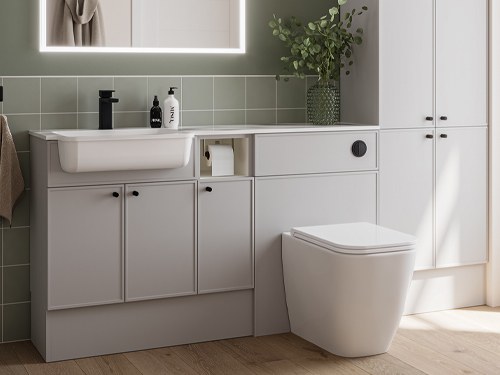 Avalon Bathrooms - Vasso - Grey Mist Fitted Furniture