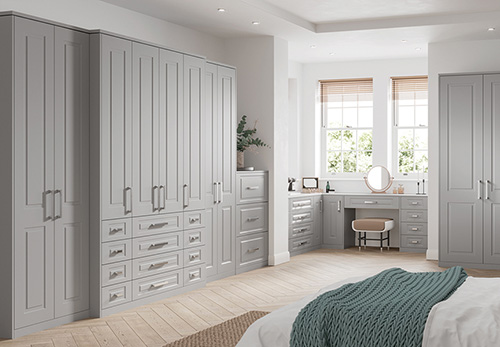 Holcombe Bedroom Furniture - Grosvenor Grey Mist