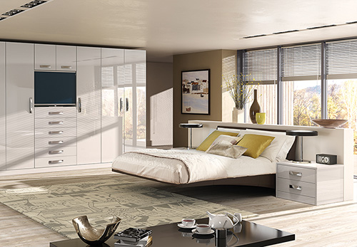 Holcombe Bedroom Furniture - Gloss Kashmir
