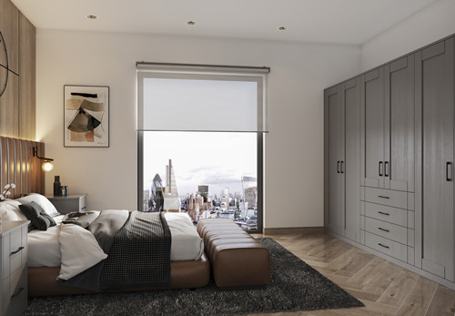 Holcombe Bedroom Furniture - Dust Grey - Mid grey classic shaker style baedroom furniture